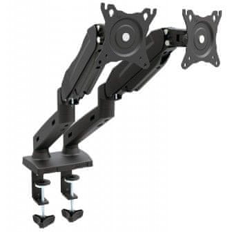 Omega OUPC24D stolni nosač za dva monitora, 33,02cm (13) - 68,58cm (27), rotirajući u svim smjerovima