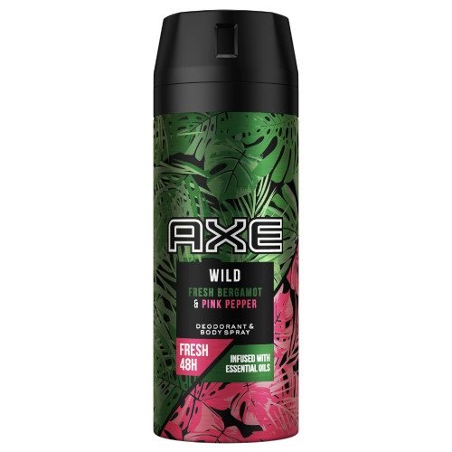 Axe Wild Fresh Bergamot & Pink Pepper dezodorans u spreju, 150 ml