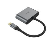Akasa USB Type-C 2-u-1 adapter s USB C na HDMI i VGA