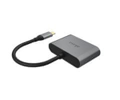 Akasa USB Type-C 2-u-1 adapter s USB C na HDMI i VGA