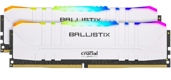Crucial Ballistix RGB 16GB Kit (2x8GB), DDR4, 3600MHz, DIMM, CL16 memorija, bijela (BL2K8G36C16U4WL)
