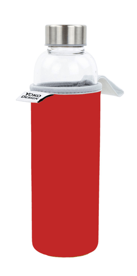 Yoko Design boca za vodu u torbici, 500 ml, crvena
