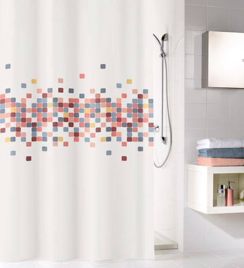 Kleine Wolke zavjesa za kupaonicu Cora, 180×200 cm, šarena
