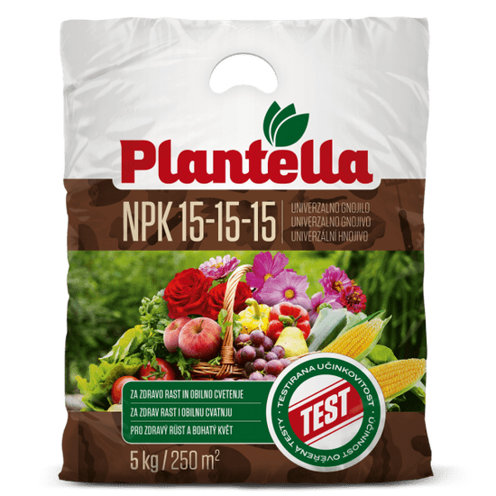 Plantella NPK 15-15-15 univerzalno gnojivo, 5 kg