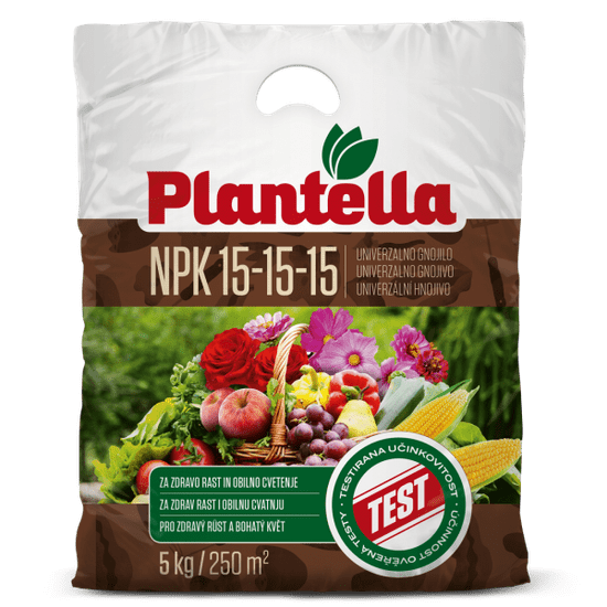 Plantella NPK 15-15-15 univerzalno gnojivo, 5 kg