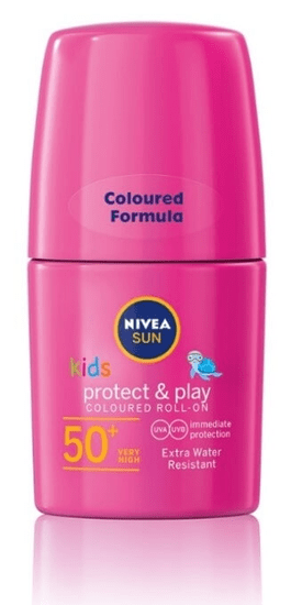 Nivea Sun Kids Protect & Play dječji losion za sunčanje, rozo obojan, SPF 50+, 50 ml