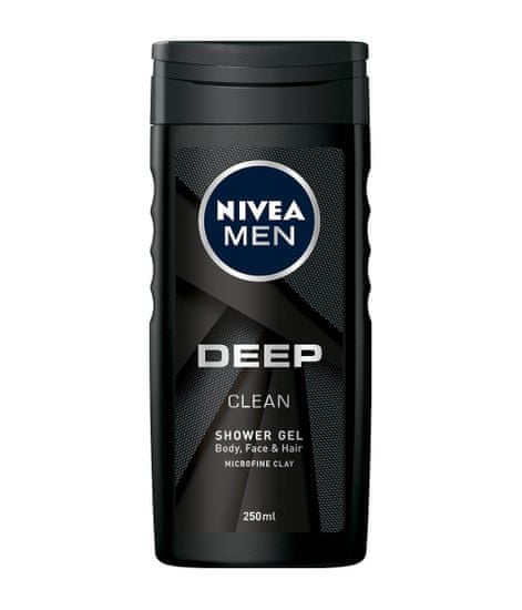 Nivea Men Deep Clean gel za tuširanje, 250 ml