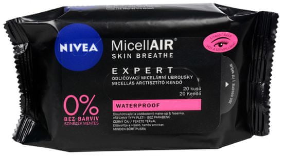 Nivea MicellAir Expert maramice za čišćenje, s micelarnom vodom, 20 komada