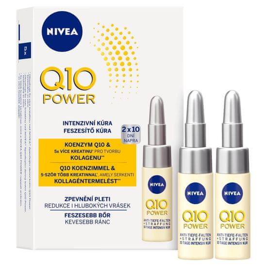 Nivea Q10 Power intenzivni tretman, učvršćujući, za lice, 2 x 6,5 ml