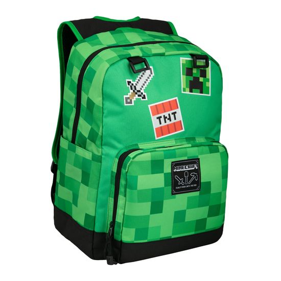 J!nx Minecraft: Survival Badges ruksak, zeleni