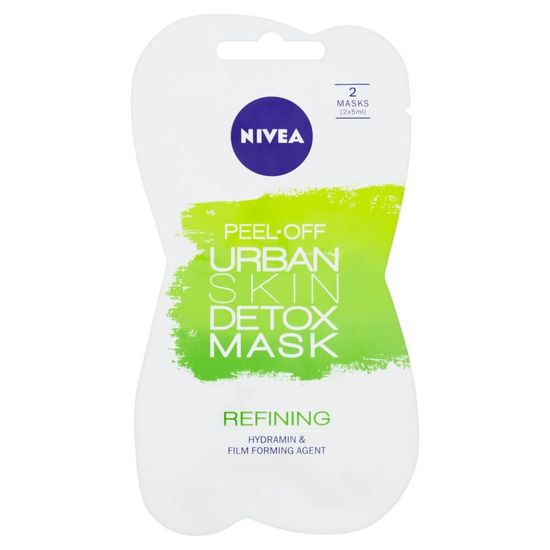 Nivea Urban Skin maska za lice, peel-off, 2 x 5 ml