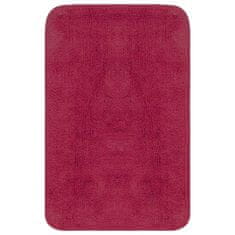 Vidaxl 3-dijelni set kupaonskih otirača od tkanine boja fuksije