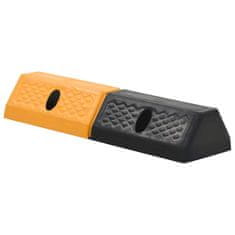 Vidaxl Parkirališni graničnik 2 kom gumeni 49 x 15 x 9 cm