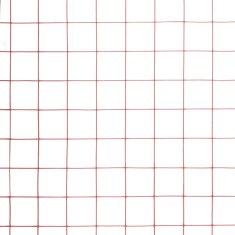 Vidaxl Žičana mreža od čelika s PVC oblogom za kokoši 25 x 1,5 m crvena