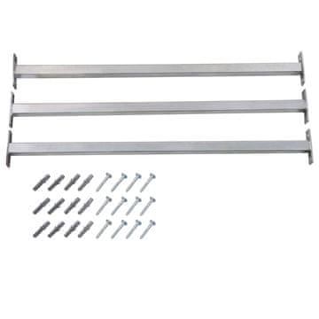 Vidaxl Podesive sigurnosne barijere za prozore, 3 kom, 710-1200 mm