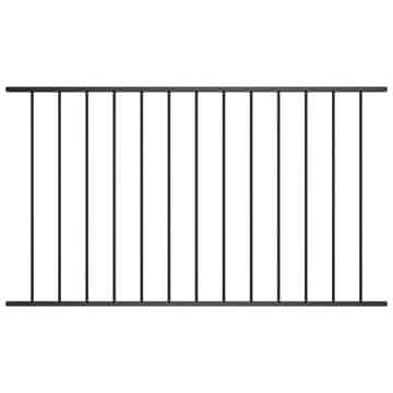 Vidaxl Ogradni panel Woerden čelik s praškastim premazom 1,7x0,75 m crna