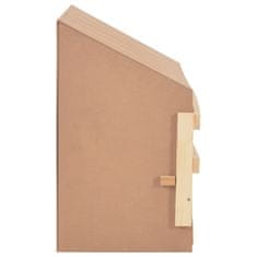 Vidaxl Gnijezdo za nesilice s 5 odjeljaka 117x33x54cm masivna borovina