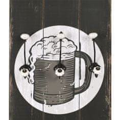 Vidaxl Zidna vješalica za kapute sa 6 kuka 120 x 40 cm