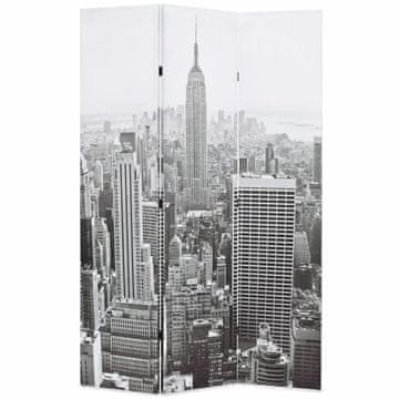 Vidaxl Sklopiva sobna pregrada sa slikom New Yorka danju 120 x 170 cm