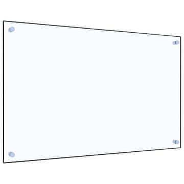 Vidaxl Kuhinjska zaštita od prskanja prozirna 80x50 cm kaljeno staklo