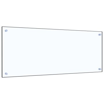 Vidaxl Kuhinjska zaštita od prskanja prozirna 100x40 cm kaljeno staklo