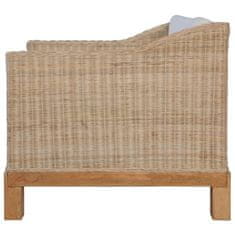 Vidaxl 3-dijelni set sofa od prirodnog ratana s jastucima