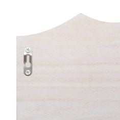 Vidaxl 284231 Wall Mounted Coat Rack White 50x10x23 cm Wood