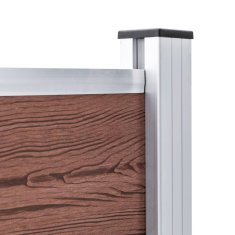 Vidaxl Vrtna ograda WPC 180 x 105 cm smeđa