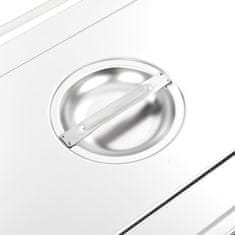 Vidaxl Poklopci za posude GN 1/1 2 kom od nehrđajućeg čelika