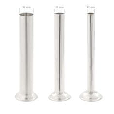 Vidaxl Ručna punilica za kobasice srebrna 10 L od nehrđajućeg čelika