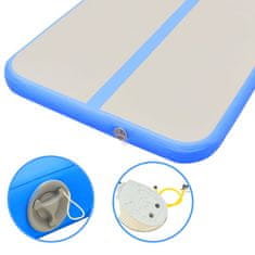 Vidaxl Strunjača na napuhavanje s crpkom 600 x 100 x 10 cm PVC plava