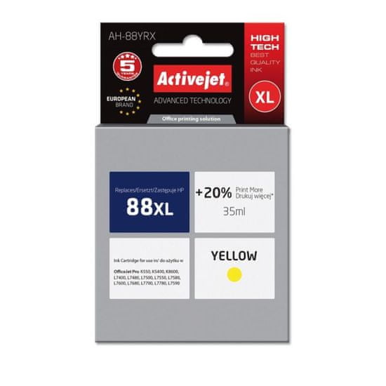 ActiveJet kompatibilna tinta HP 88XL C9393AE, žuta