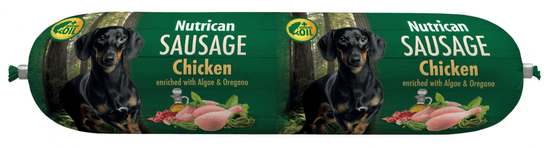 Nutrican salama za pse Sausage Chicken, 12x800 g