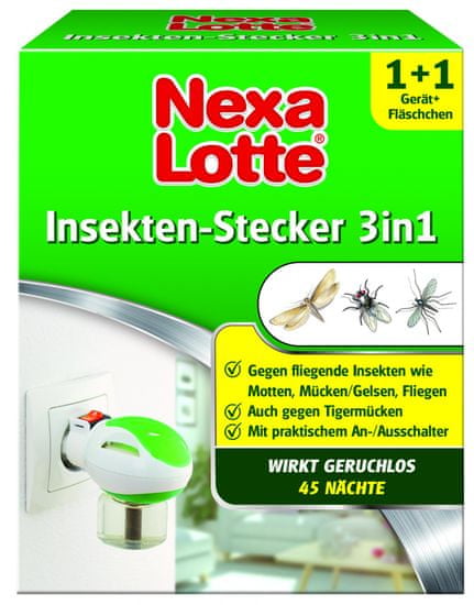 Nexa Lotte otpornik za zaštitu od letećih insekata 3 u 1