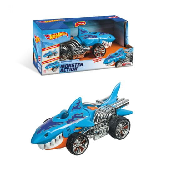 Hot Wheels Monster Sharkruiser L&S auto, 23 cm
