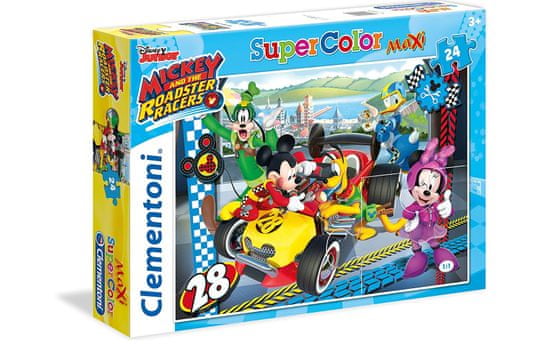  Clementoni Maxi Mickey And The Roadster Racers slagalica, 24 komada 