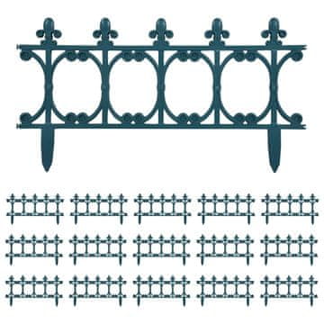 Vidaxl Rubnjaci za travnjak 16 kom zeleni 10 m PP