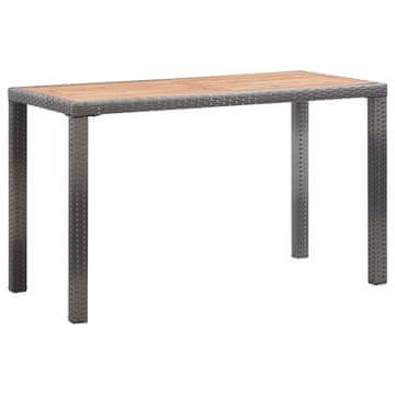 Vidaxl Vrtni stol antracit i smeđi 123x60x74 cm akacijevo drvo