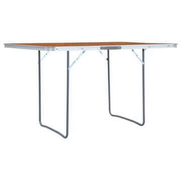 Vidaxl Sklopivi stol za kampiranje aluminijski 180 x 60 cm