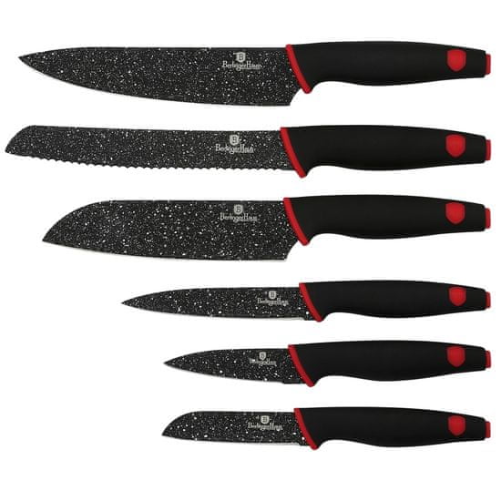 Berlingerhaus Black Stone Touch Line set kuhinjskih noževa, 6 komada