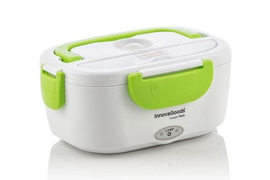 InnovaGoods LunchBox električna posuda za užinu, 40 W, bijelo-zelena