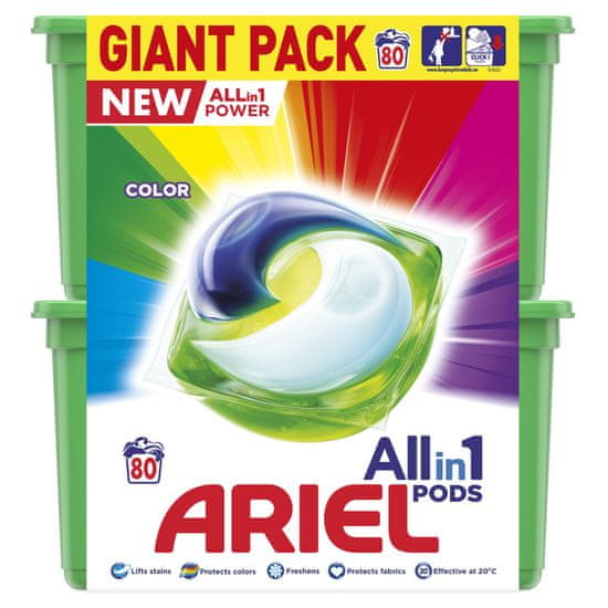 Ariel gel kapsule All-in-1 Color, 80 komada