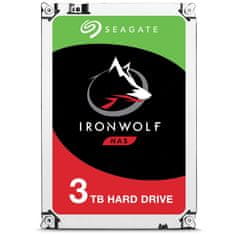 Seagate IronWolf NAS tvrdi disk, 3TB, 3,5", SATA3, 64MB