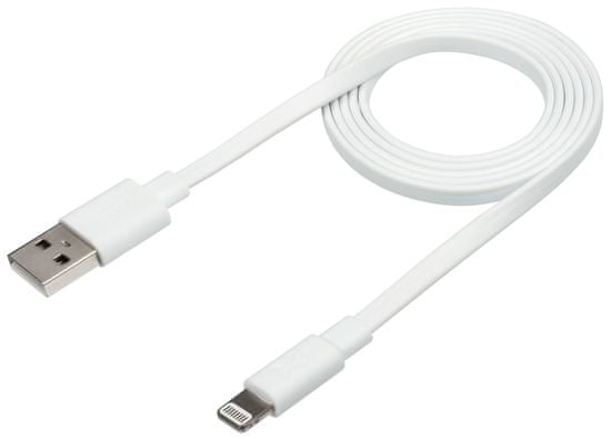 Xtorm Flat USB to Lightning Cable (1 m) CF010, bijeli