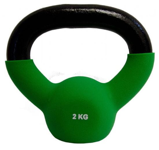 Fitmotiv Kettlebell uteg, neopren, 2 kg