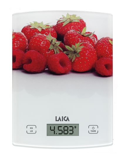 Laica KS1029W, digitalna kuhinja vaga, crveno voće