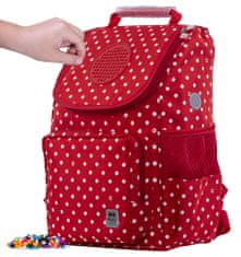 Pixie Crew Školska crvena torba s bijelim točkicama