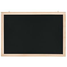 Vidaxl Viseća ploča za pisanje kredom od cedrovine 40 x 60 cm