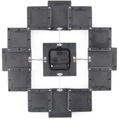 VonHaus zidni sat sa okvirima za fotografije, 4,5 x 4,5 cm, 4,5 x 6,5 cm
