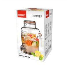 Banquet Summer staklena posuda s ventilom, 7 l